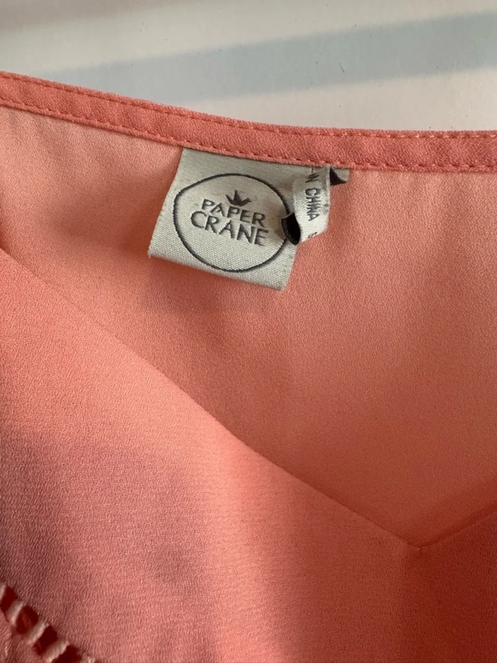 Paper Crane Peach Spaghetti-Strap Summer Dress NWOT S/M